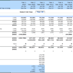 Golden Wings Annual Financial Statements Overview | eFinancialModels Financial statement showing EBIT, NOPAT, and cash flows for Golden Wings over 10 years.