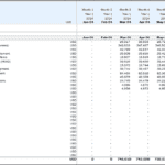 CAPEX Analysis for Projected Asset Expenditures (2024) | eFinancialModels CAPEX table showing monthly asset expenditures from January to September 2024 in USD.