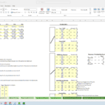 Financial Health Data and Scoring Template | eFinancialModels Financial model template displaying revenue, EBITDA, and scoring metrics for analysis.