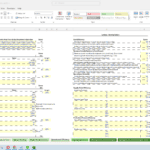 Operational Efficiency Metrics in Excel Spreadsheet | eFinancialModels Excel sheet displaying operational efficiency data and scoring metrics.