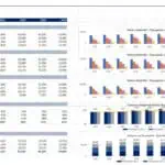 Excel model showing patient waterfalls and market share projections for therapeutic areas.