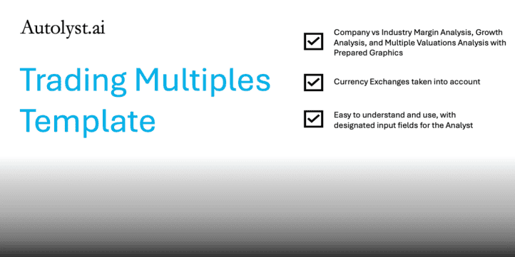 Trading Multiples / Comparables Template Trading Multiples / Comparables Template