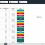 Scheduling database showing patient appointments, times, and statuses for healthcare management.