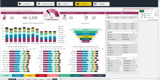 Appointment Management for Medical Clinics with Calendar view