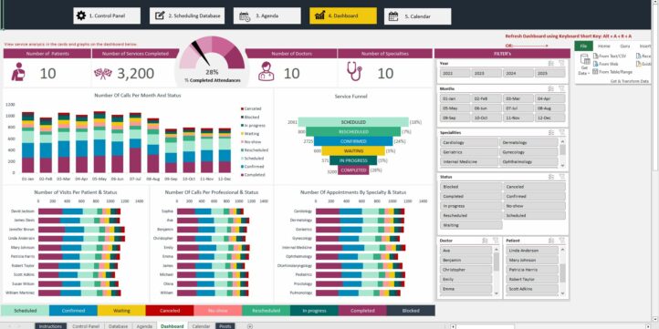 Appointment Management for Medical Clinics with Calendar view