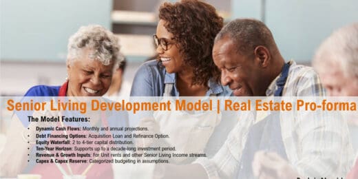Senior Living Development Model – Real Estate Pro-forma