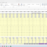 Operating expenses table showing yearly costs and details for financial forecasting.