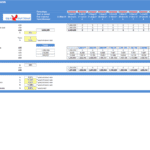 Travel Agency Financing Model Overview | eFinancialModels Financing model showing debt and equity structure with investments and interest rates.