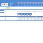 Travel Agency Taxation Forecast and Summary | eFinancialModels Tax forecasting table with monthly tax estimates and payments.