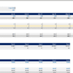 Financial model template showing patient projections and revenue streams for healthcare clinics.