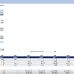 Financial model overview featuring revenue and cost assumptions for a real estate project.