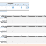 Debt Schedule Template for Loan Management | eFinancialModels Debt schedule template showing loans, interest rates, and repayment periods.