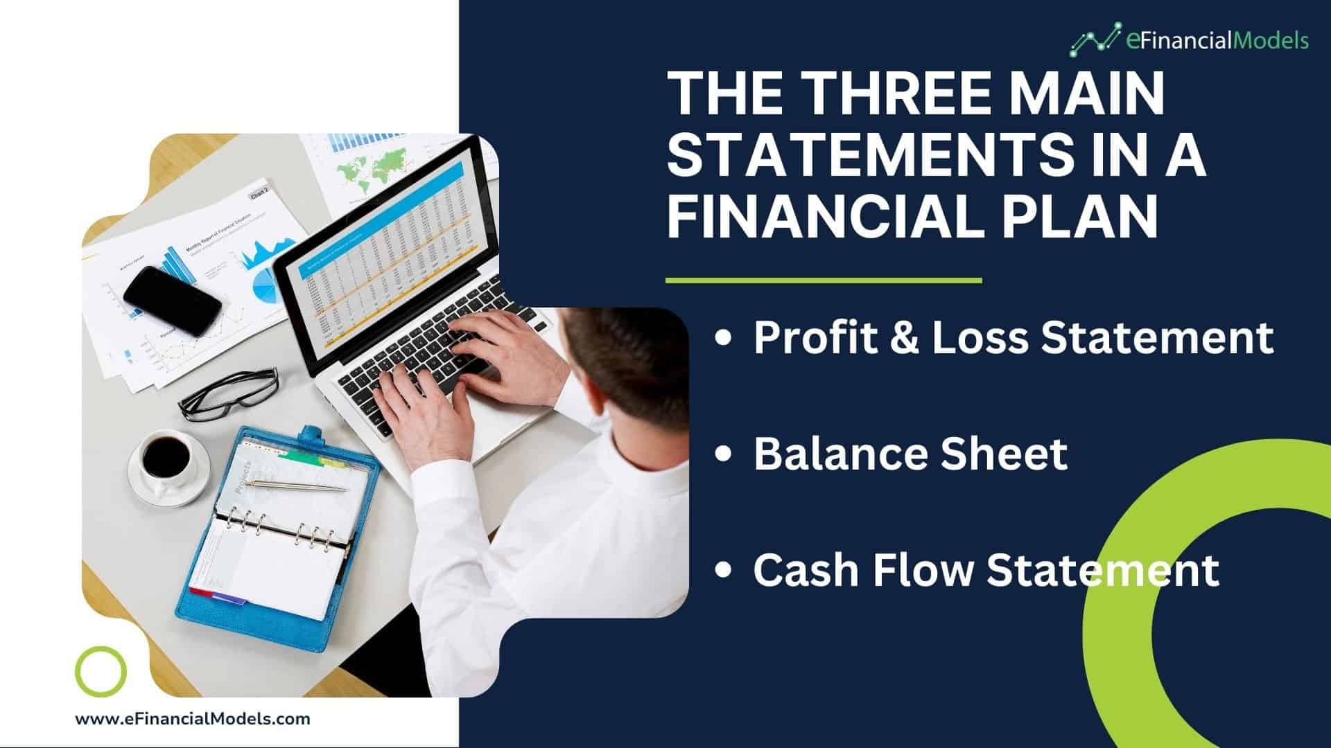 Three Core Financial Statements Overview | eFinancialModels Overview of the three main financial statements: Profit & Loss, Balance Sheet, Cash Flow.