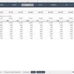 Financial spreadsheet displaying categorized monthly expenses in Excel format