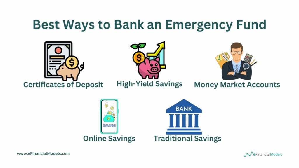 Best Options for Building an Emergency Fund | eFinancialModels 6 - Best Ways to Bank an Emergency Fund