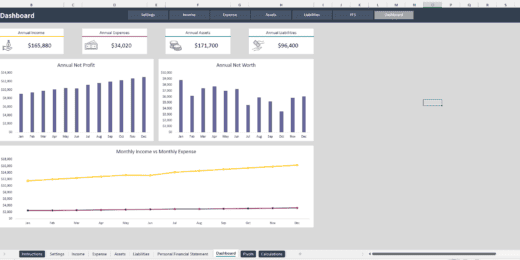 Personal Finance Statement Excel Template