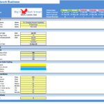 EV Charging Network financial model with key timelines and guidelines.