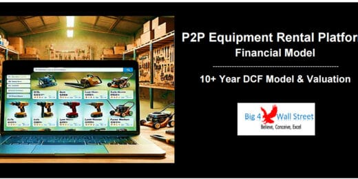 Peer 2 Peer Equipment Rental Platform – Financial Model (10+ Yrs. DCF and Valuation)