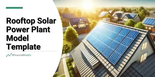 Rooftop with solar panels illustrating renewable energy investment model.