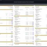 Assumption table for scooter rental company financial model, covering costs and revenue metrics.