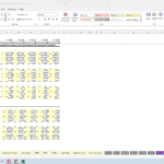 Revenue assumptions in Excel for transaction fees and affiliate commissions.