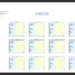 Monthly spending log template for tracking expenses and annual totals.