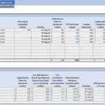 Venture capital fund cash flows model showing capital drawdown and investment details.