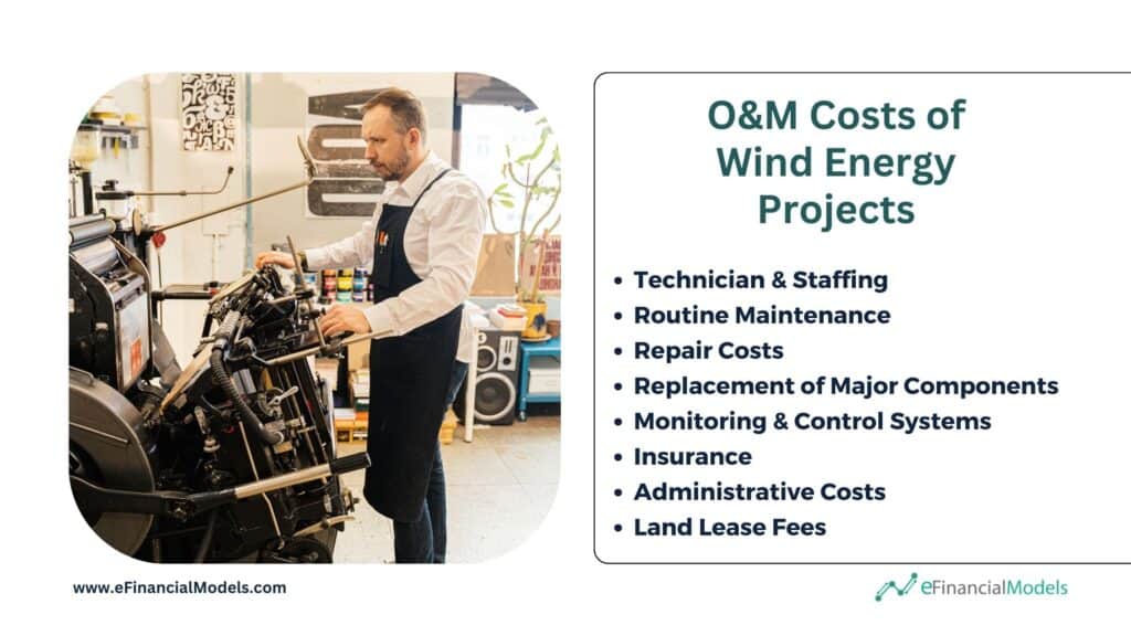 O&M Cost Breakdown for Wind Energy Projects | eFinancialModels 5 - O&M Costs of Wind Energy Projects