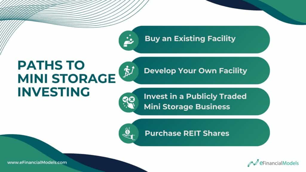 Investment Paths in Mini Storage | eFinancialModels 4 - Paths to Mini Storage Investing