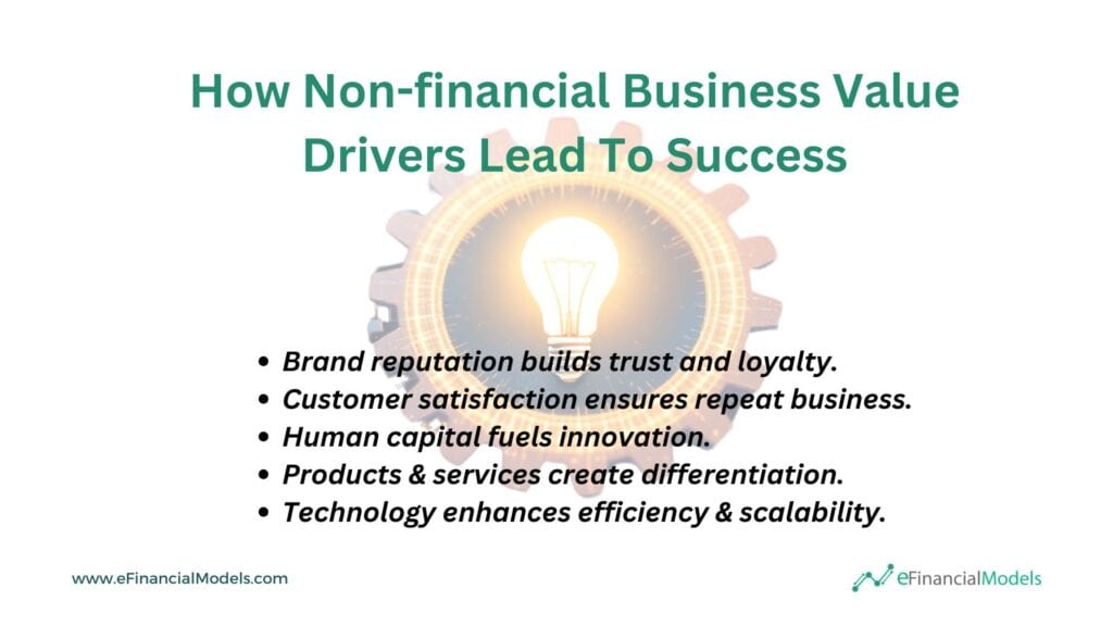 Non-financial Drivers of Business Success | eFinancialModels 6 - How Non-financial Business Value Drivers Lead To Success