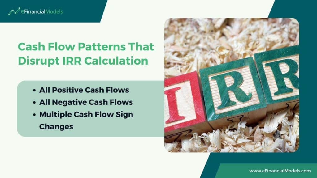 Cash Flow Patterns Disrupting IRR Calculations | eFinancialModels 8 - Cash Flow Patterns That Disrupt IRR Calculation