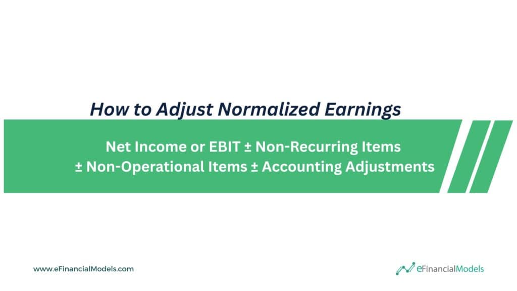 4 - How to Adjust Normalized Earnings