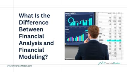 Professional analyzing financial data with charts and Excel tables.
