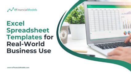 Excel spreadsheet template showcasing financial data and reports