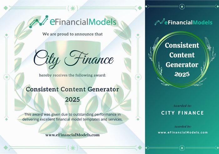 Vendor Awards 2025 - Consistent Content Generator | eFinancialModels