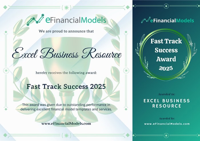 Vendor Awards 2025 - Fast Track Success Award | eFinancialModels