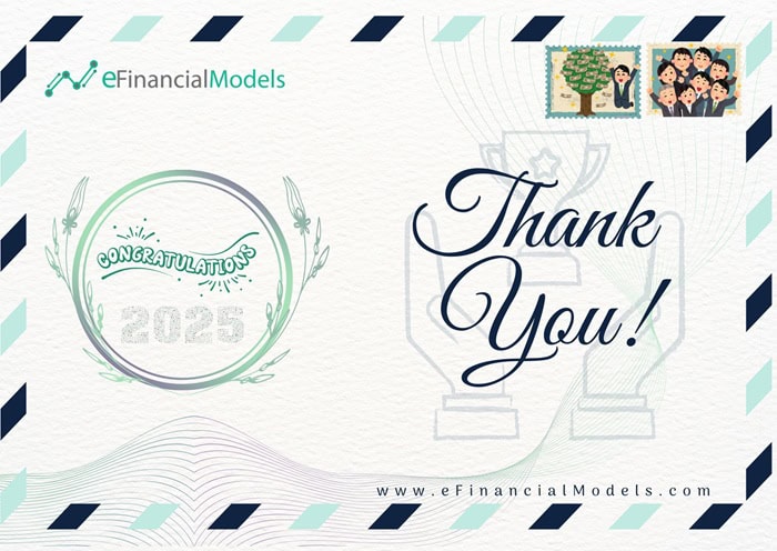Vendor Awards Thank You Card - 3 | eFinancialModels