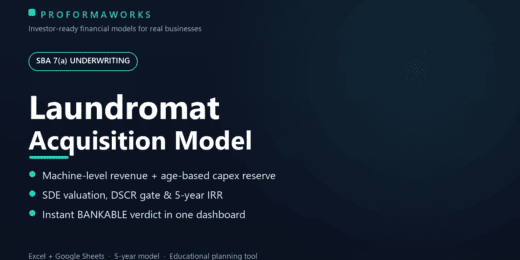 Laundromat Acquisition & Underwriting Financial Model