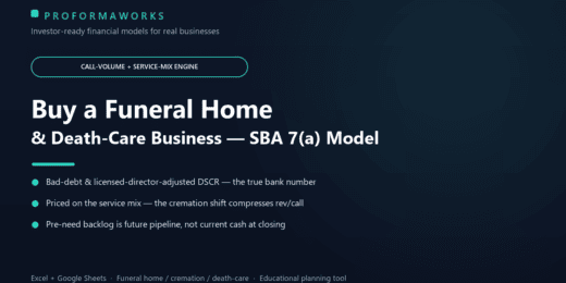 Funeral Home Acquisition & SBA Financial Model