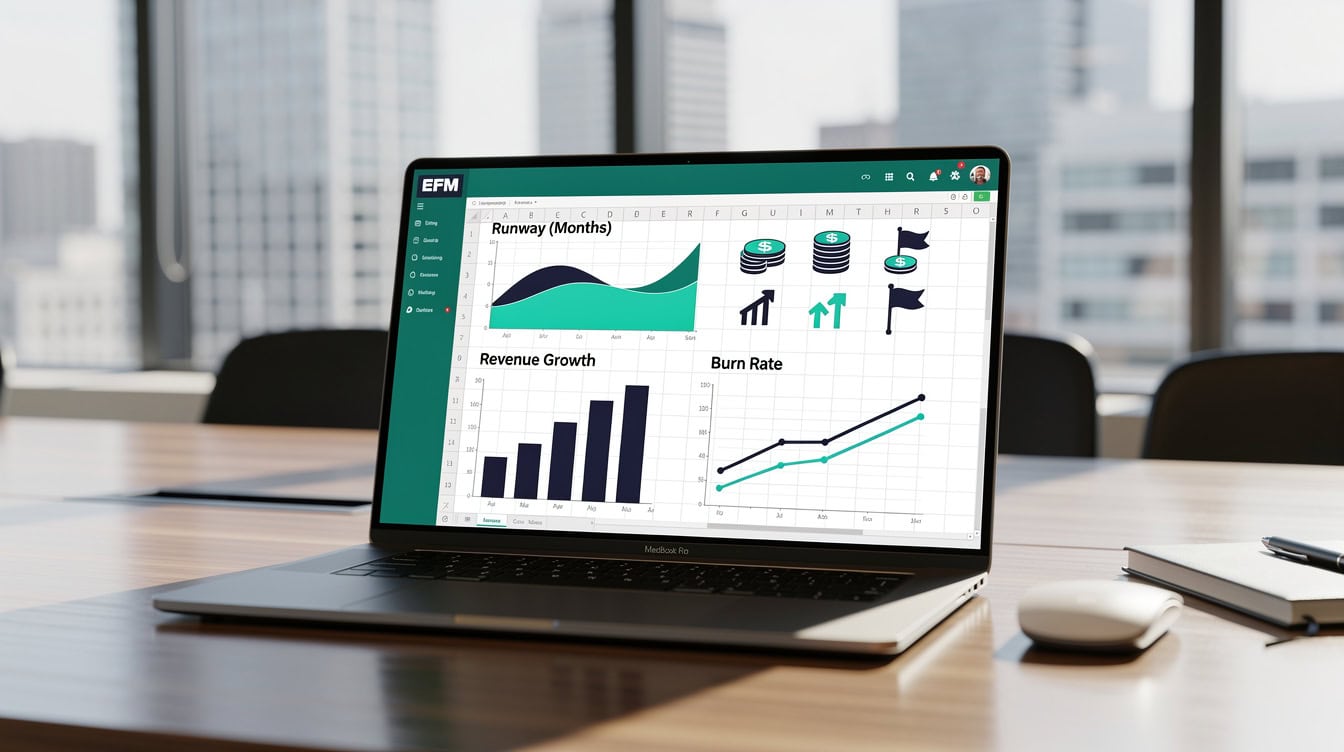 Three startup revenue projection models side by side: SaaS customer growth, product order volume, and service headcount-driven revenue