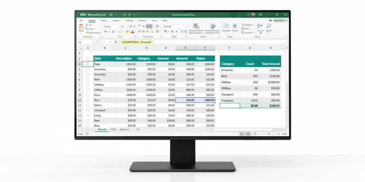 COUNTIF in Excel: Finance-Focused Guide with Formulas