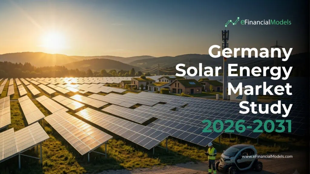 Germany solar PV capacity trajectory 2020-2031 showing Bear Base and Bull scenarios against the 215 GW statutory target | eFinancialModels Germany solar PV capacity trajectory 2020-2031 showing Bear, Base, and Bull scenarios against the 215 GW statutory target