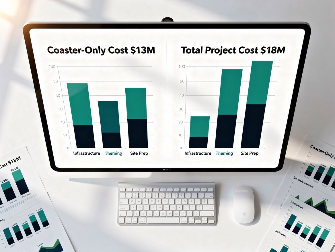 Aquaponics startup cost waterfall chart showing eight line items from tanks to permits totaling $5,000–$15,000