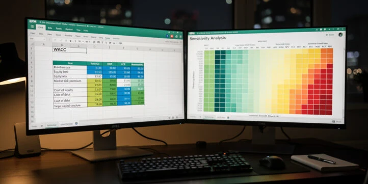 Wide cinematic banner of a financial analyst