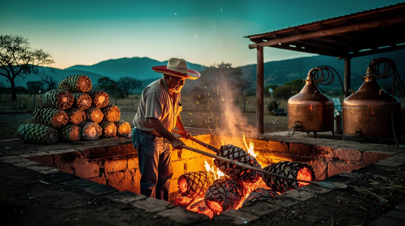 Image 6 | eFinancialModels Agave piñas roasting in a traditional horno at a Mexican tequila distillery
