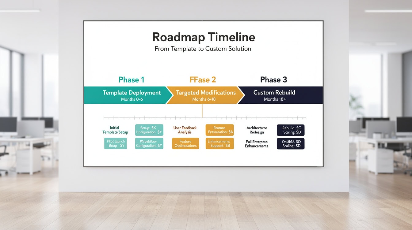 Three-phase hybrid financial modeling roadmap from template to custom build | eFinancialModels Three-phase hybrid financial modeling roadmap from template to custom build