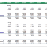 Debt schedule detailing loan amounts, interest rates, and outstanding balances for a fish farm.