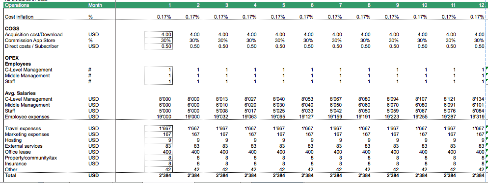 how to build a financial model for an app pro forma income statement excel