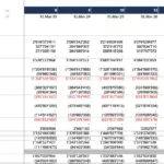 Income statement displaying financial metrics for a healthcare project over multiple fiscal periods.