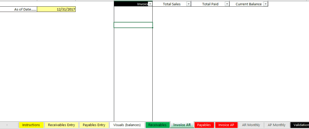 schedule of accounts receivable template